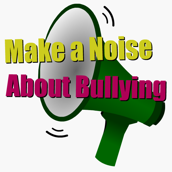 Megaphone blasting 'Make a Noise About Bullying'